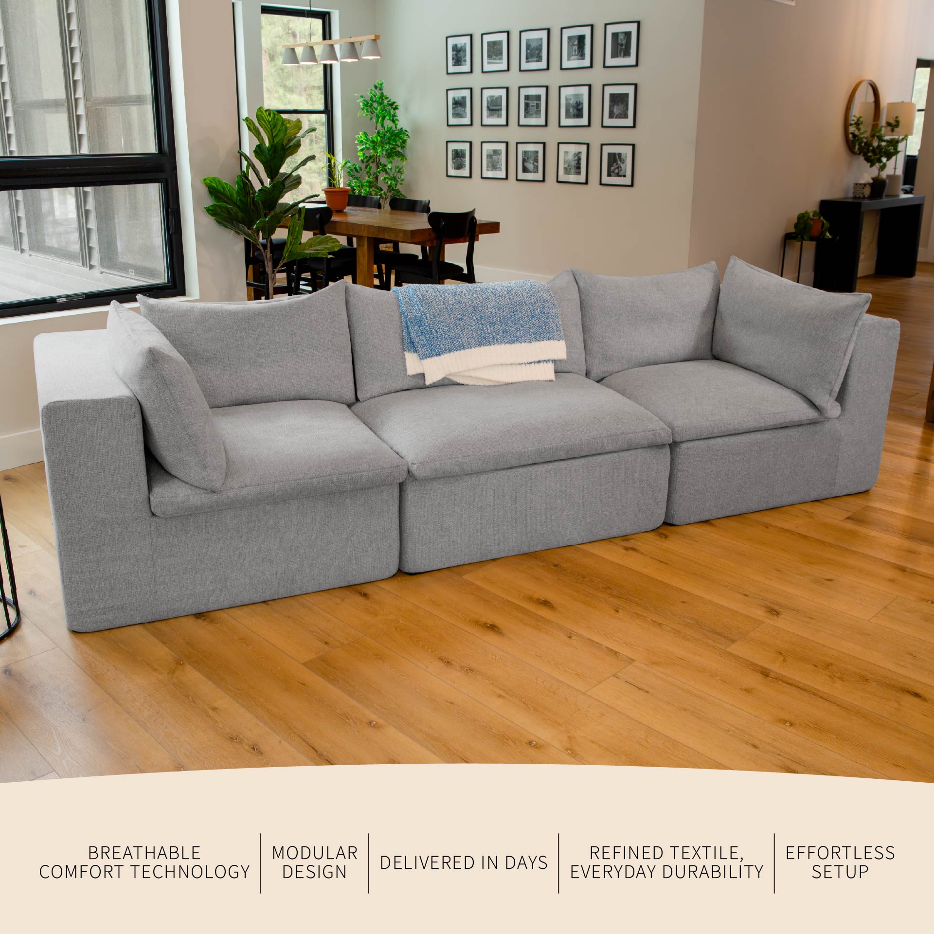 Averra™ 3 Piece Modular Sectional Sofa