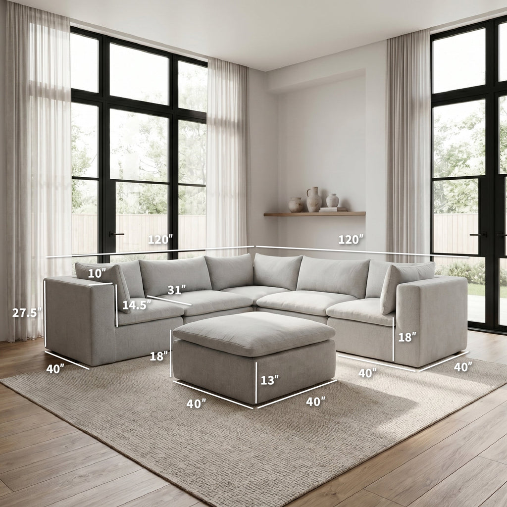 Averra™ 6 Piece Modular Sectional Sofa