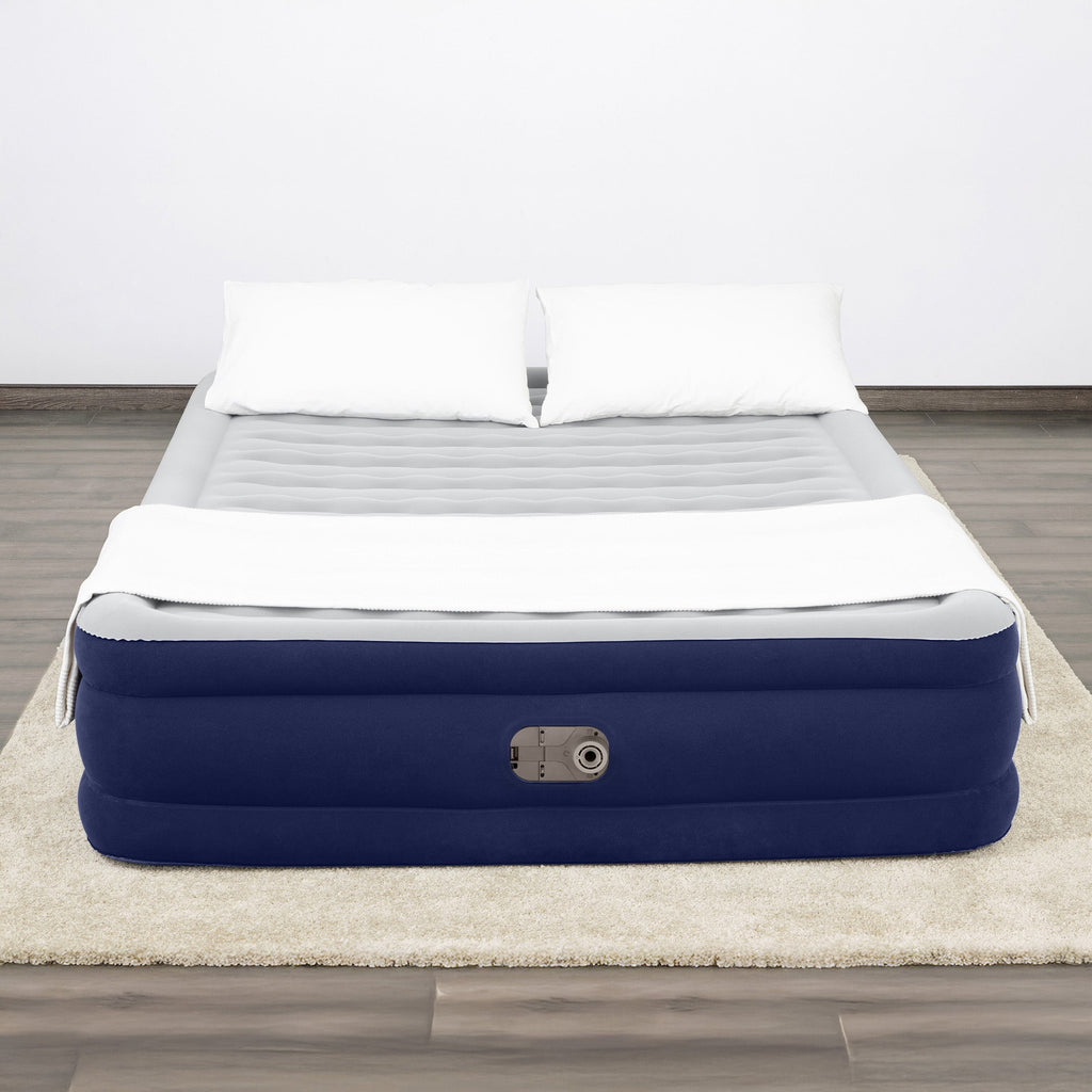 Bestway Tritech Air Mattress Queen 15" with Built-in AC Pump Included