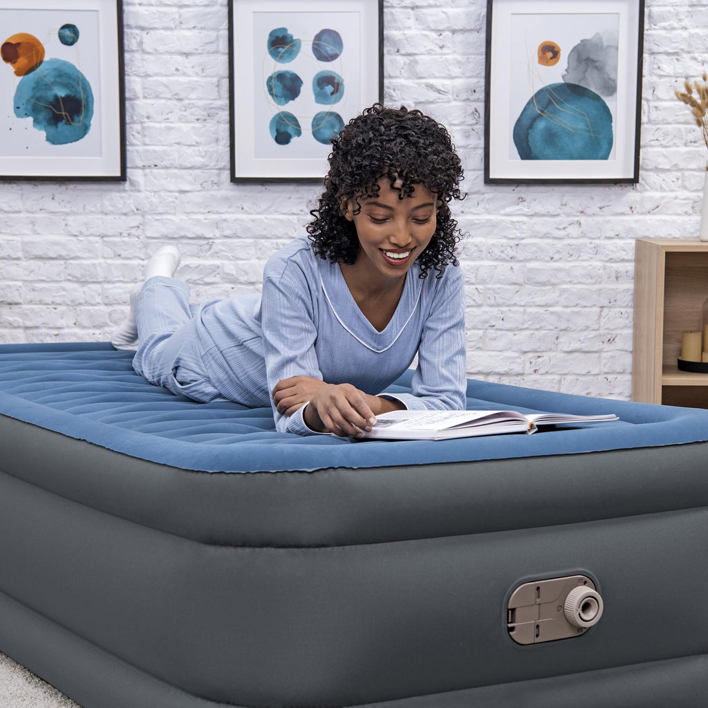 Bestway Tough Guard Air Mattress Twin 18" with Built-in AC Pump